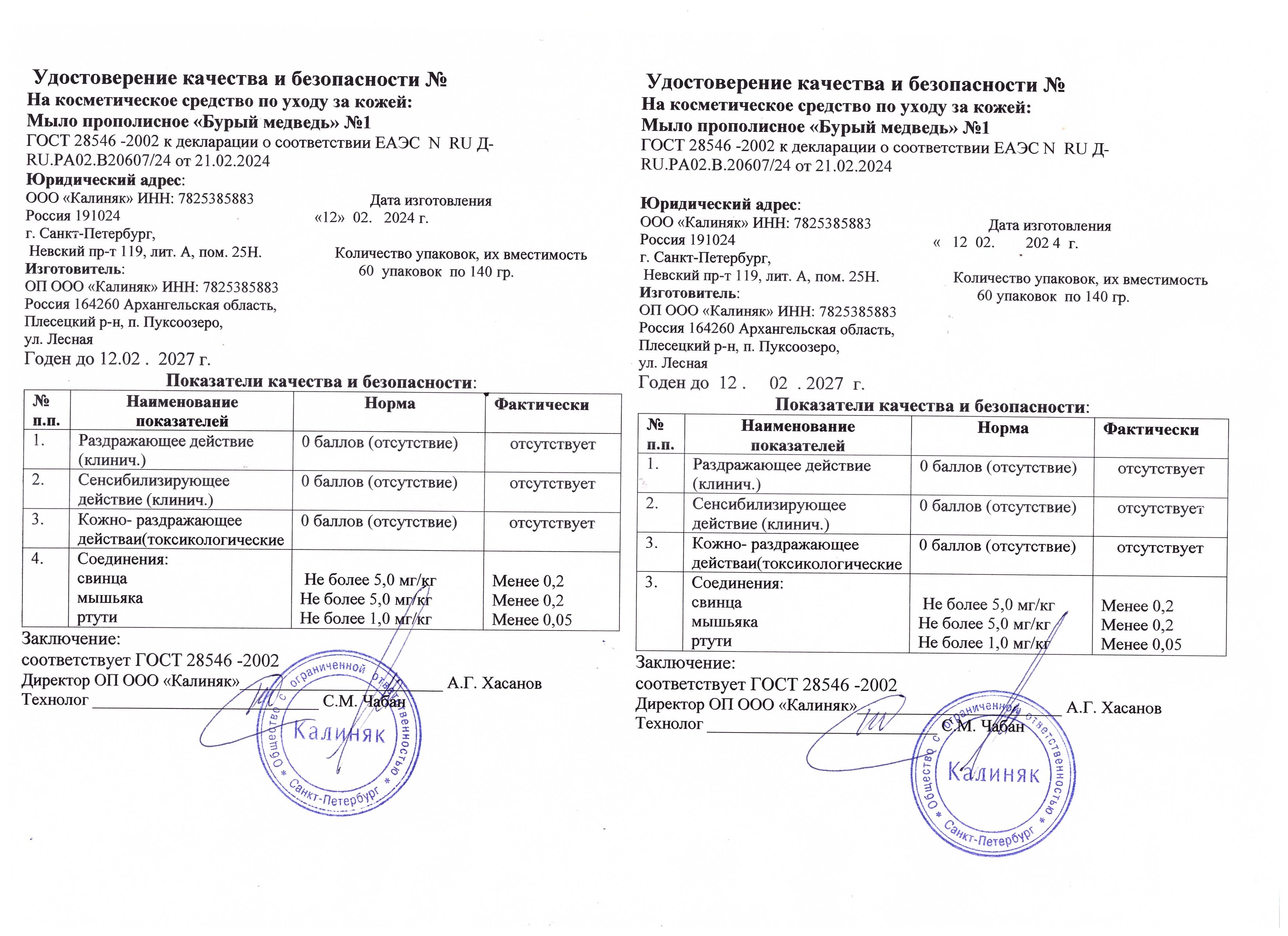 Паспорт №022024